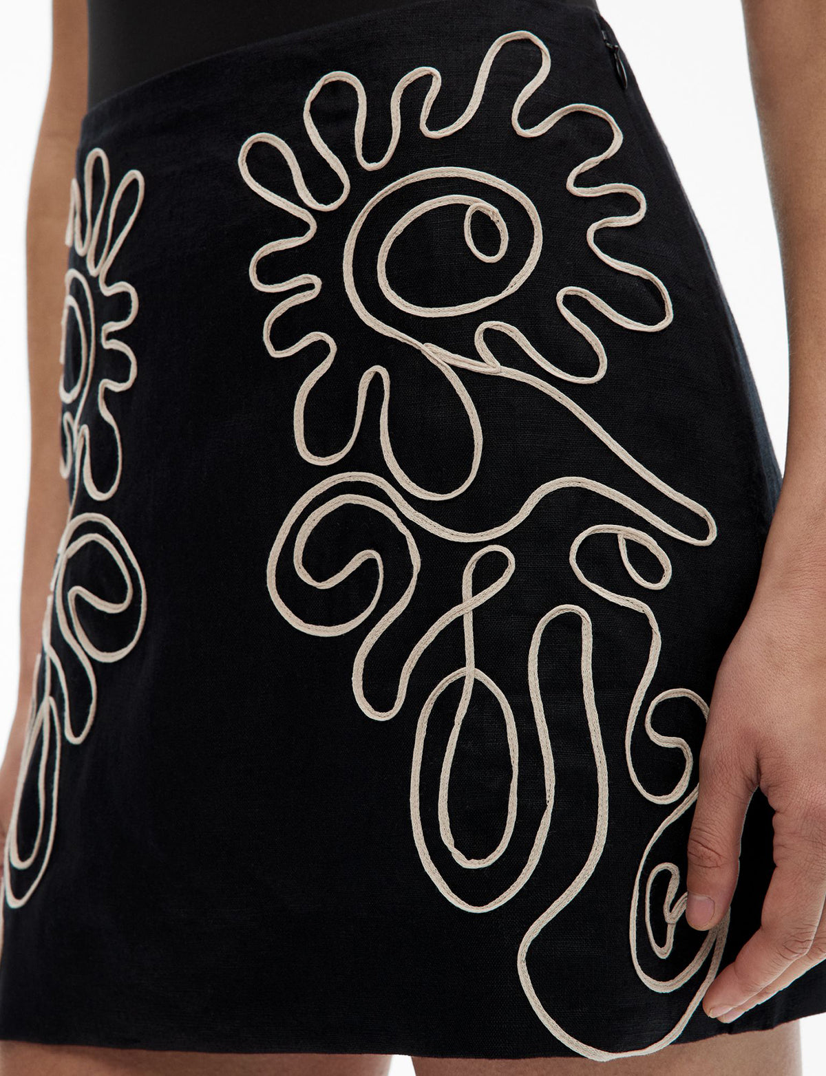 Corded Mini Skirt