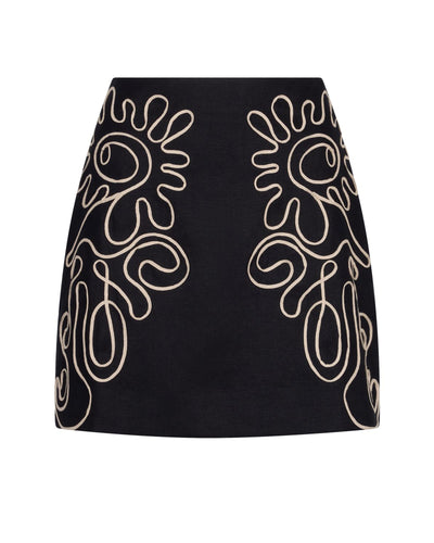 Corded Mini Skirt