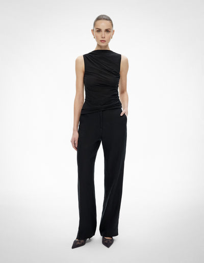 Mesh Drape Tank Top