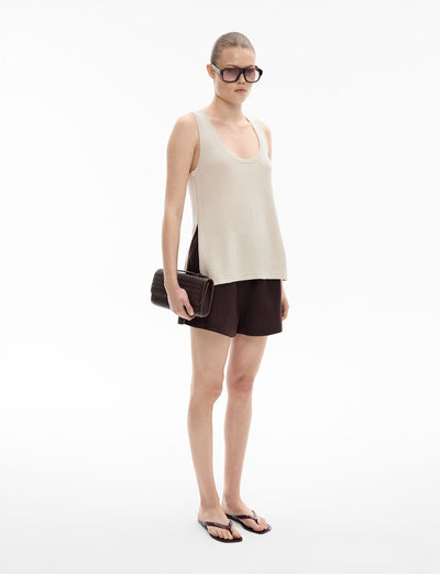 Longline Knit Tank Top