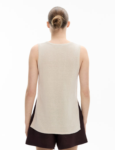Longline Knit Tank Top