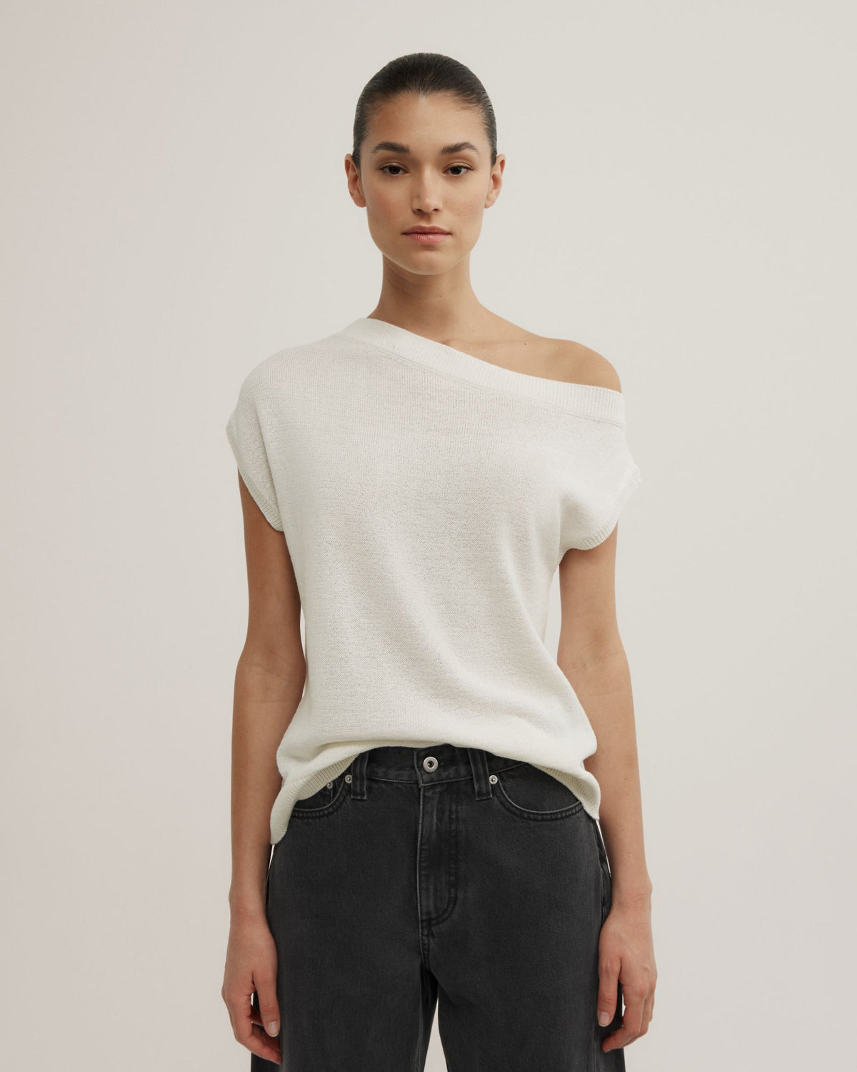 Off Shoulder Knit Top