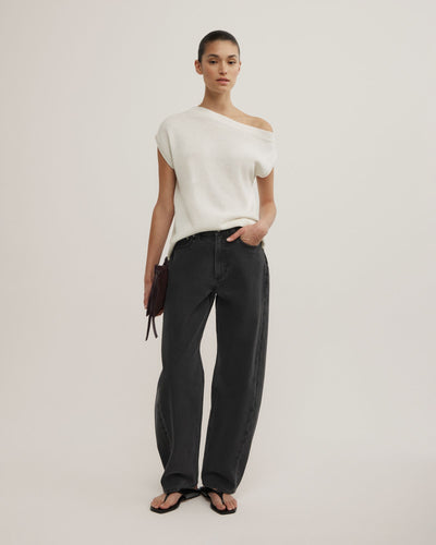 Off Shoulder Knit Top