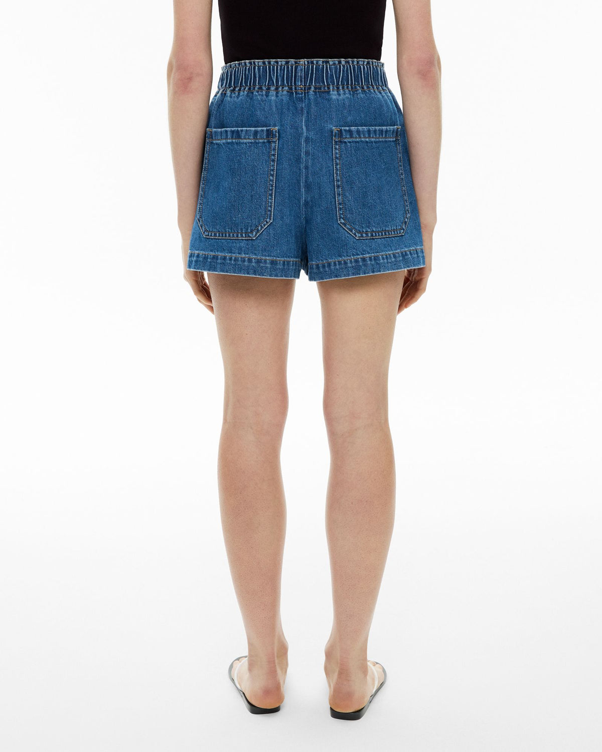Denim Pull On Shorts