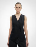 Overlap Button Vest