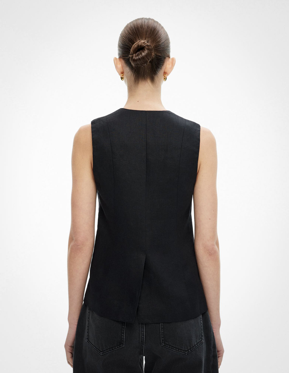 Overlap Button Vest