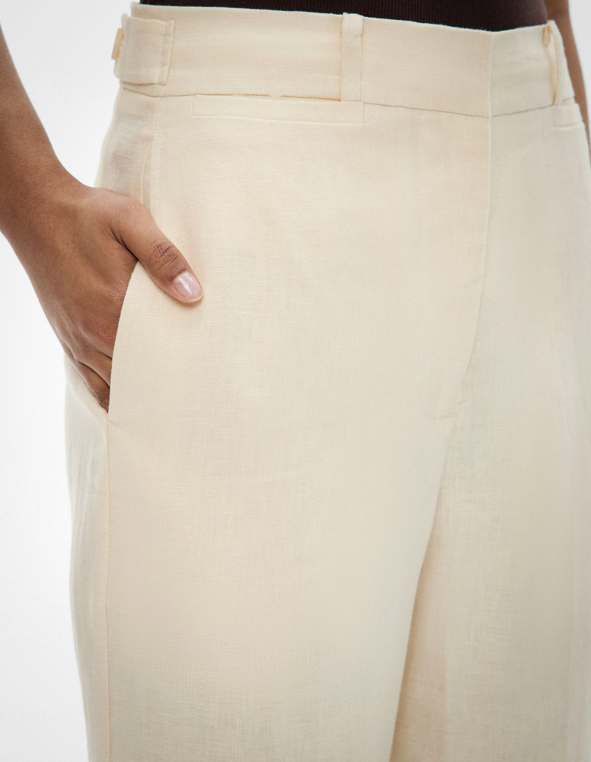Slim Leg Stitch Pants