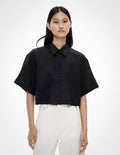Linen Crop Shirt
