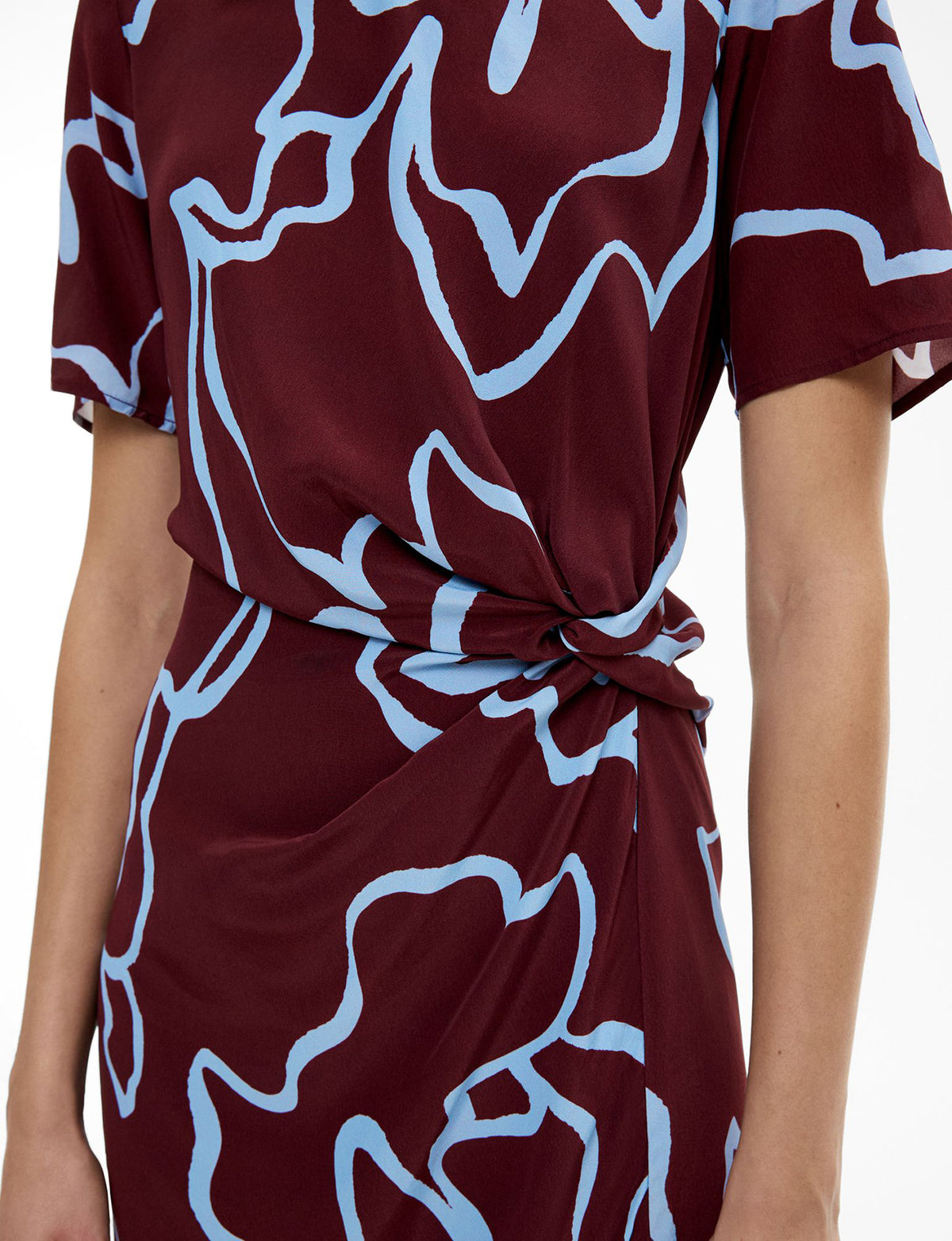 Knot Detail Mini Dress