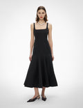 Square Neck Flared Dress