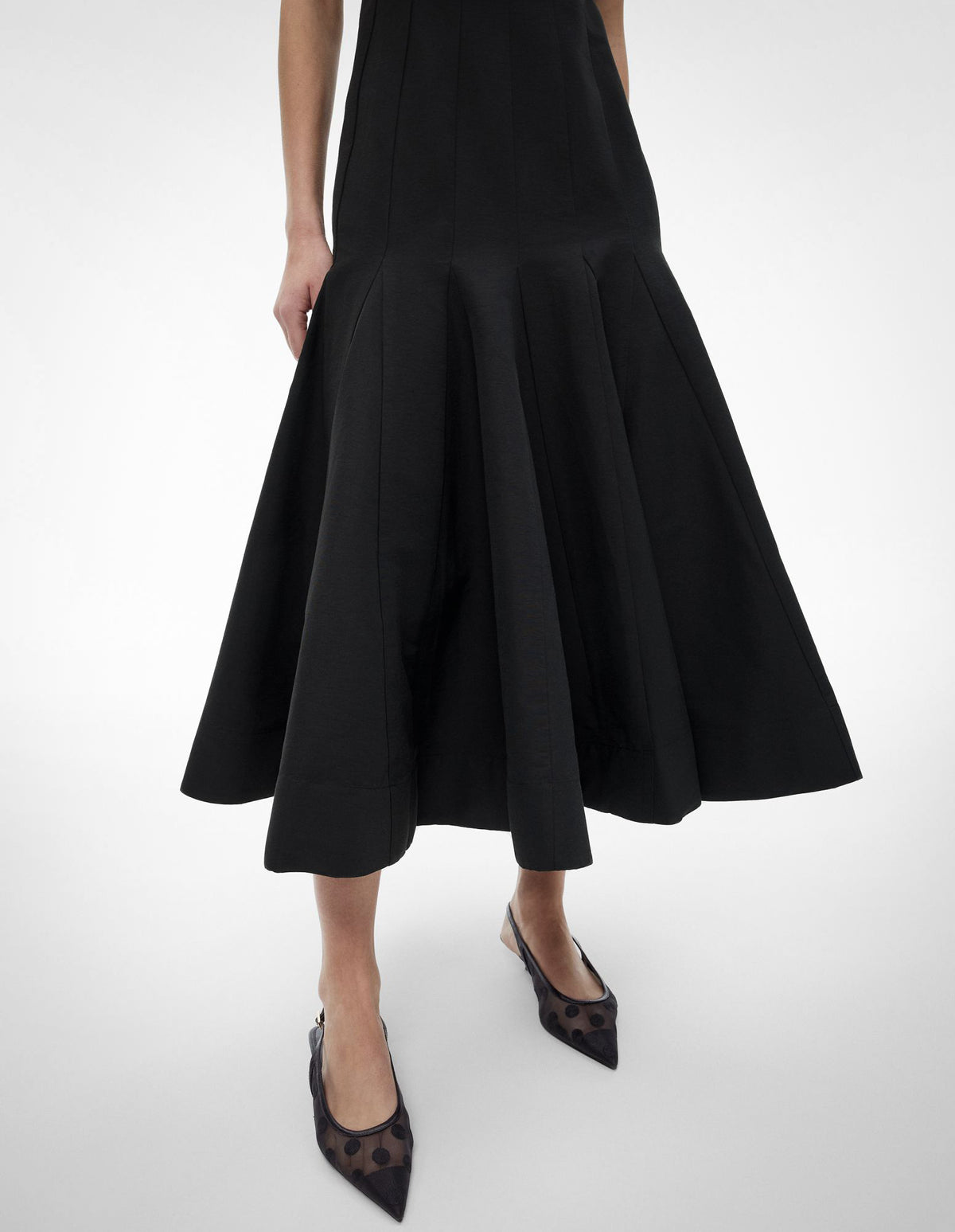 Square Neck Flared Dress