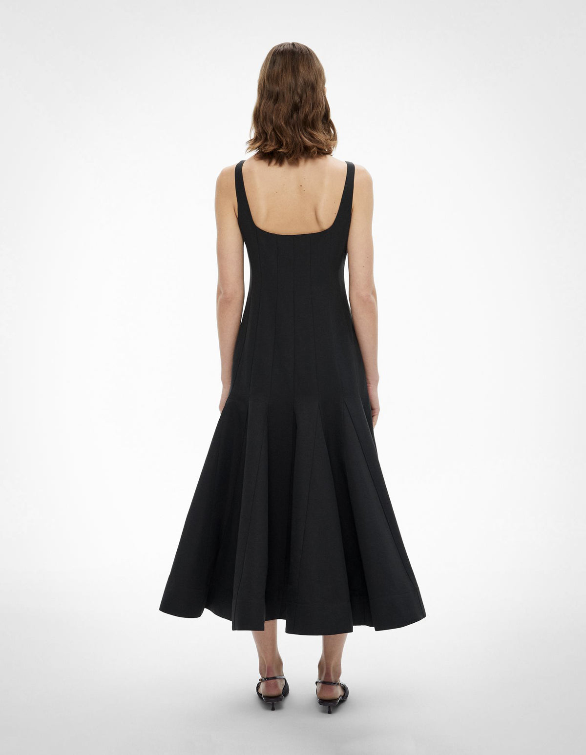 Square Neck Flared Dress