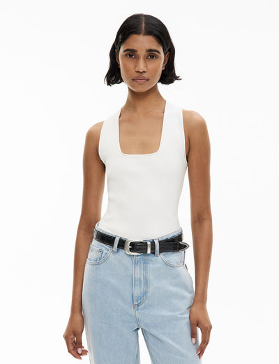 Compact Square Neck Tank Top