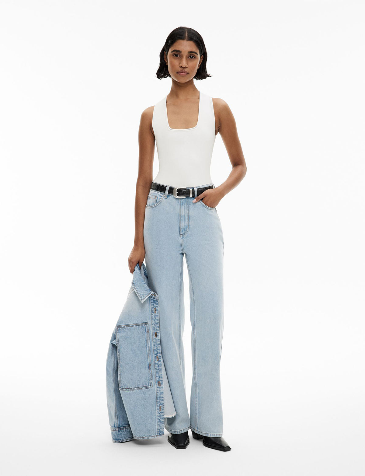 Compact Square Neck Tank Top