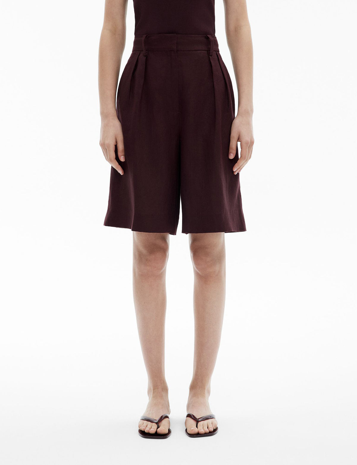 Linen Bermuda Shorts