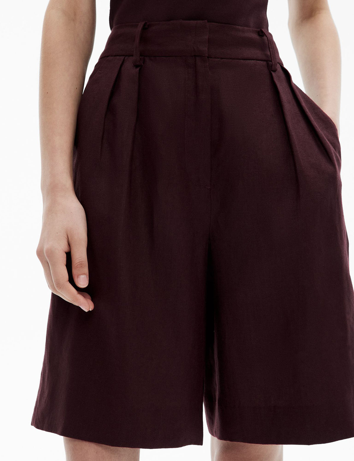 Linen Bermuda Shorts