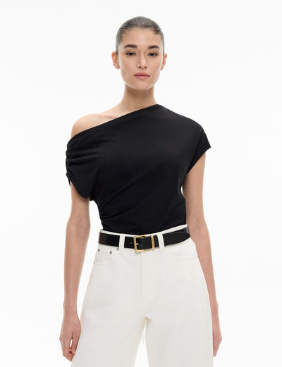 Asymmetric Draped T-Shirt