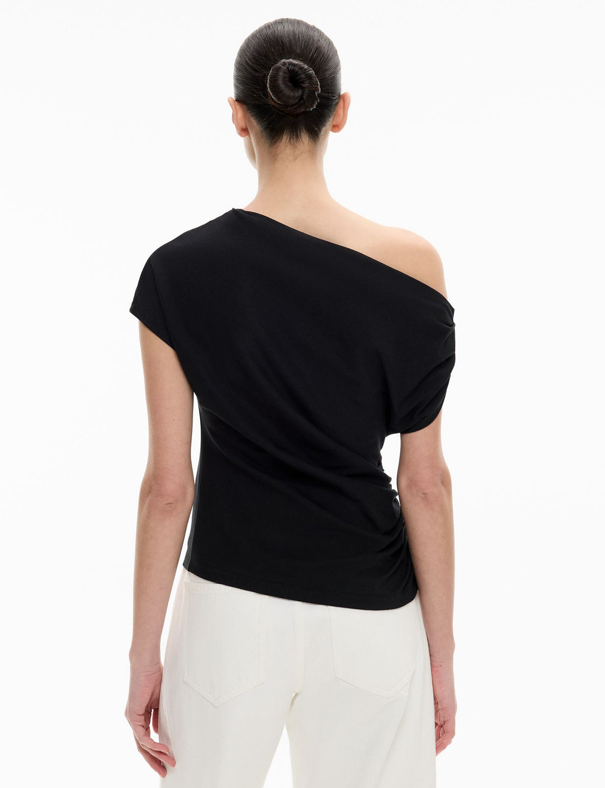 Asymmetric Draped T-Shirt