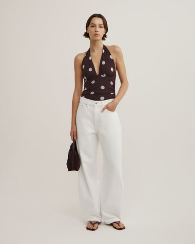 Halterneck Mesh Bodysuit