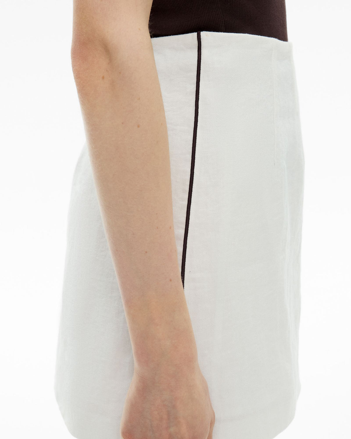 Contrast Mini Skirt