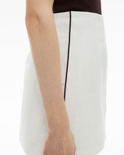 Contrast Mini Skirt
