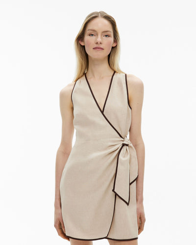 Wrap Tie Mini Dress