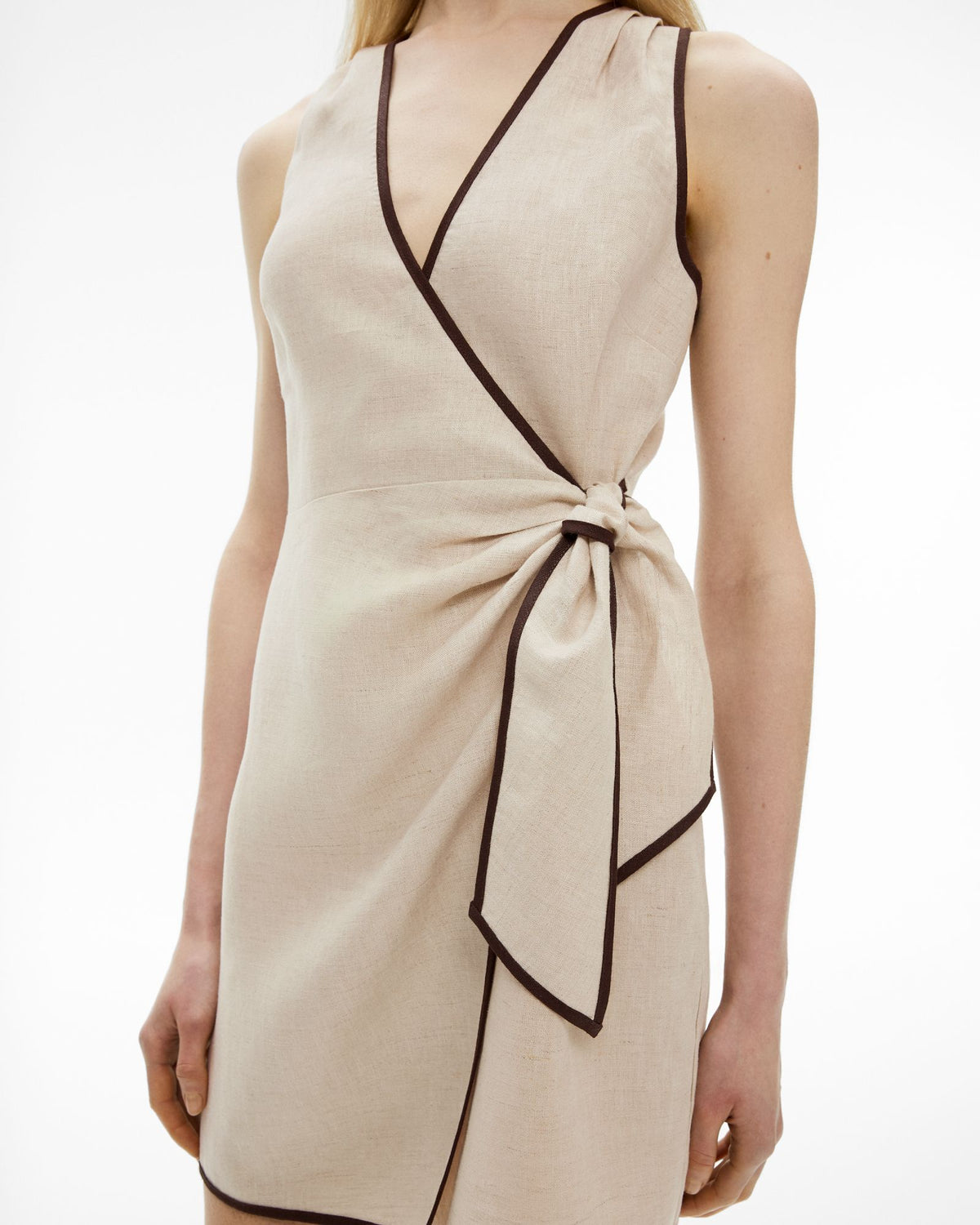 Wrap Tie Mini Dress