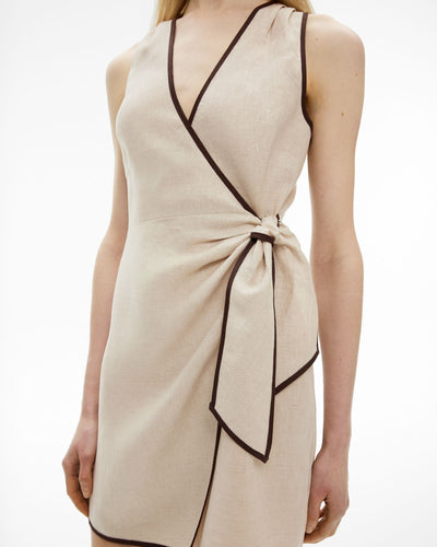 Wrap Tie Mini Dress