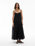 Fine Strap Maxi Dress