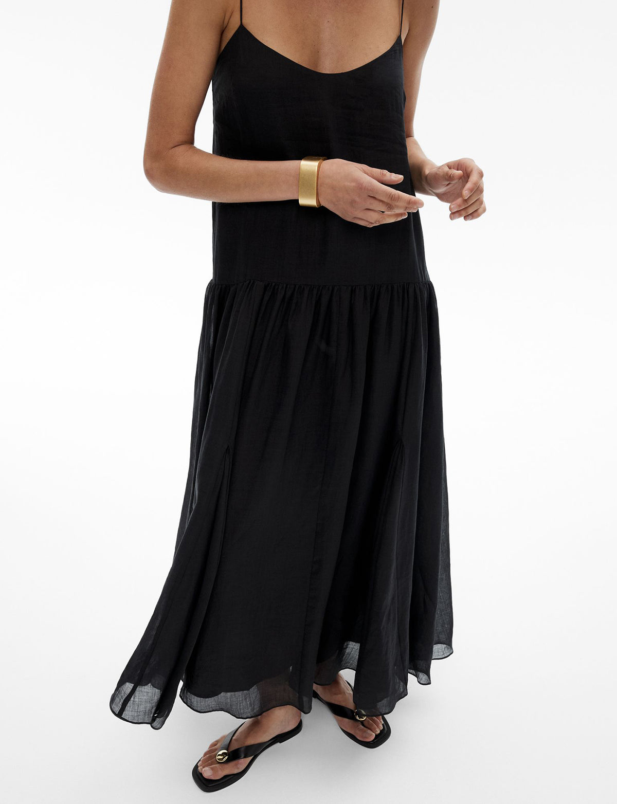 Fine Strap Maxi Dress