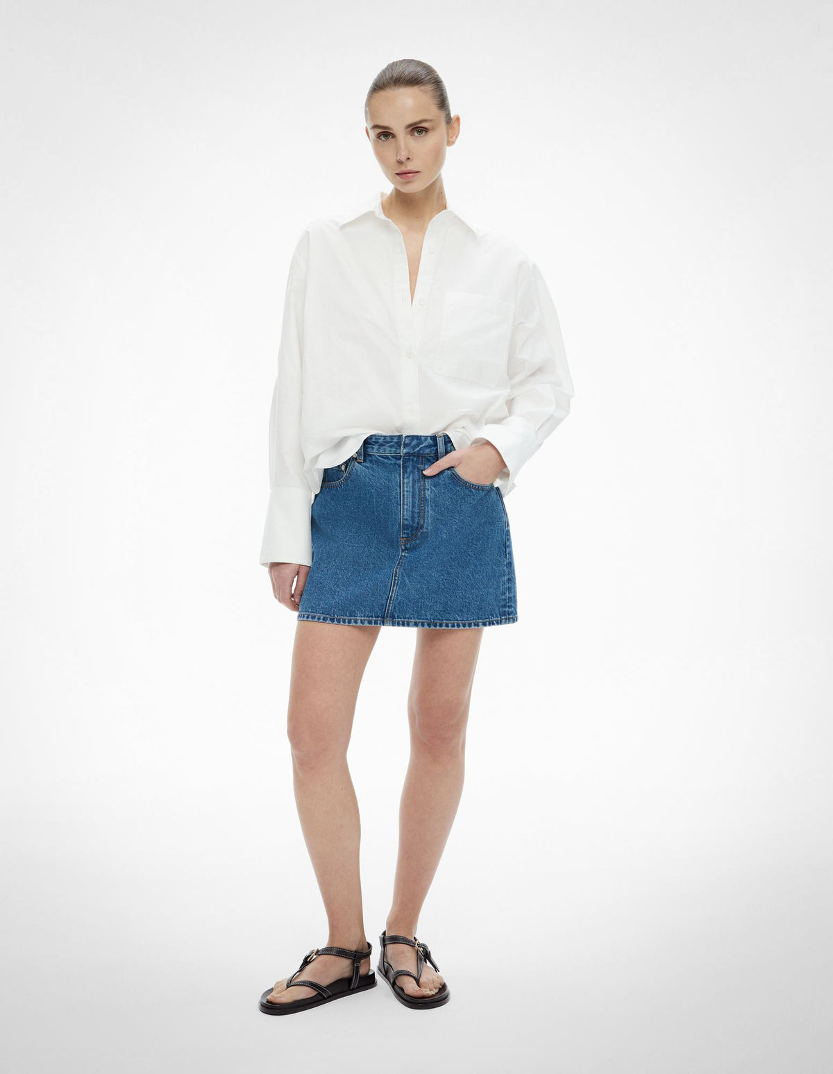 Denim Mini Skirt