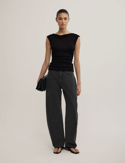 Draped Jersey T-Shirt