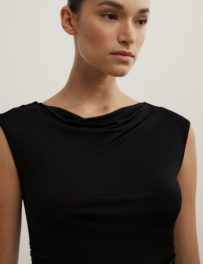 Draped Jersey T-Shirt