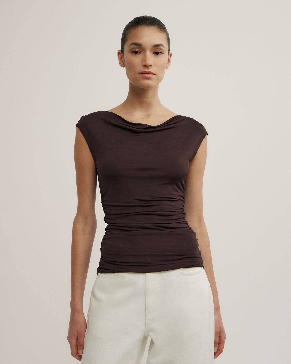 Draped Jersey T-Shirt