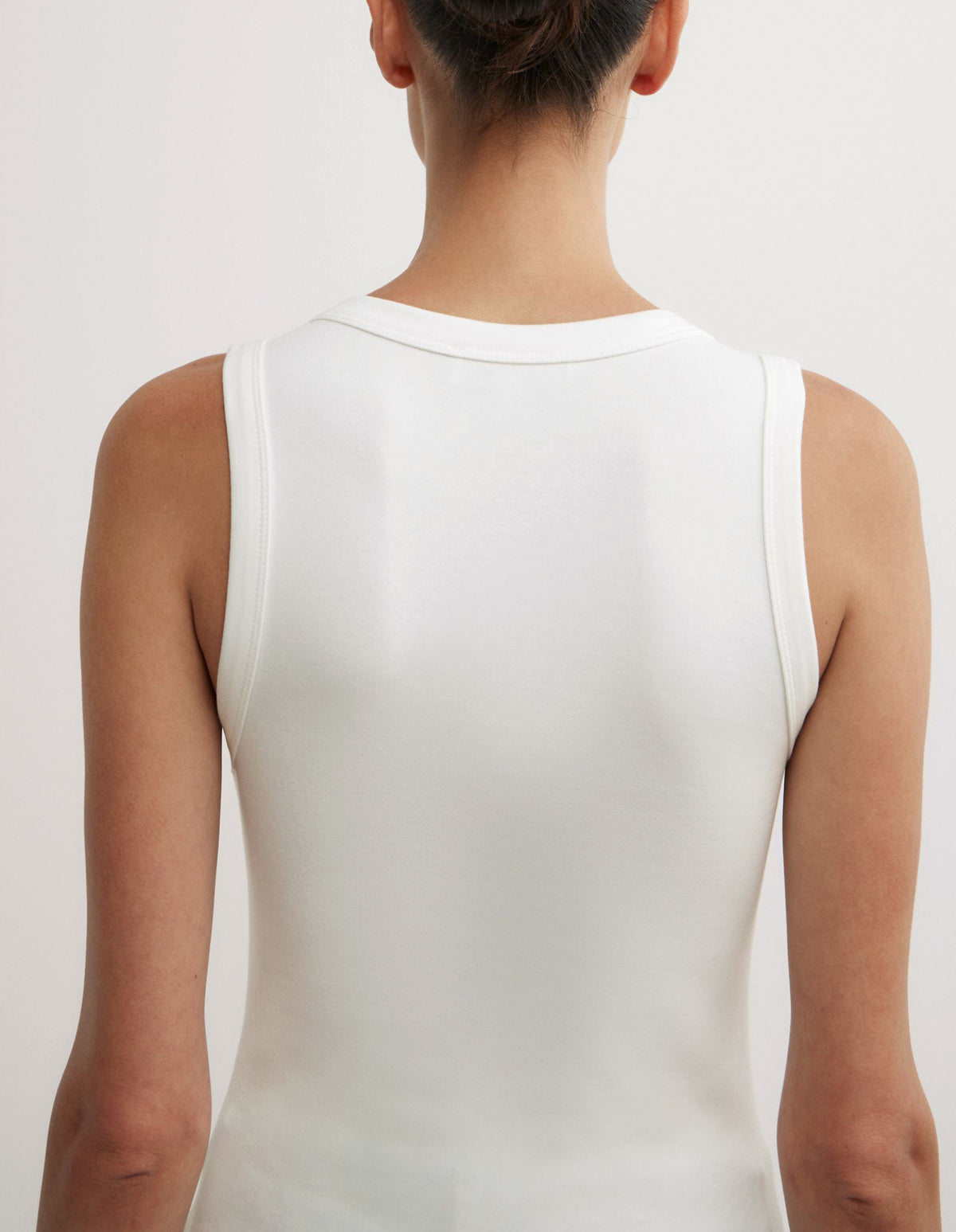 Fine Rib V-Neck Tank Top