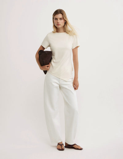 Tuck Wide Neck T-Shirt