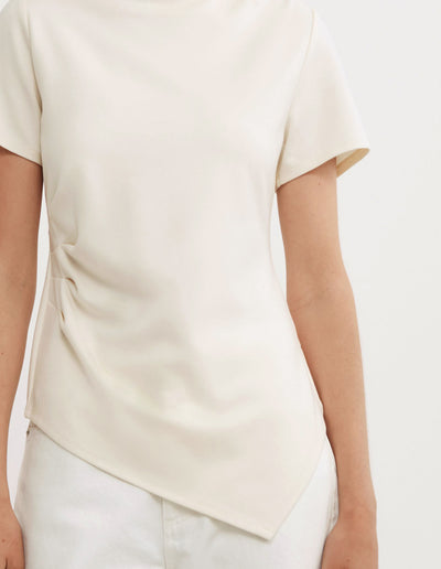 Tuck Wide Neck T-Shirt