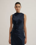 Crinkle High Neck Top