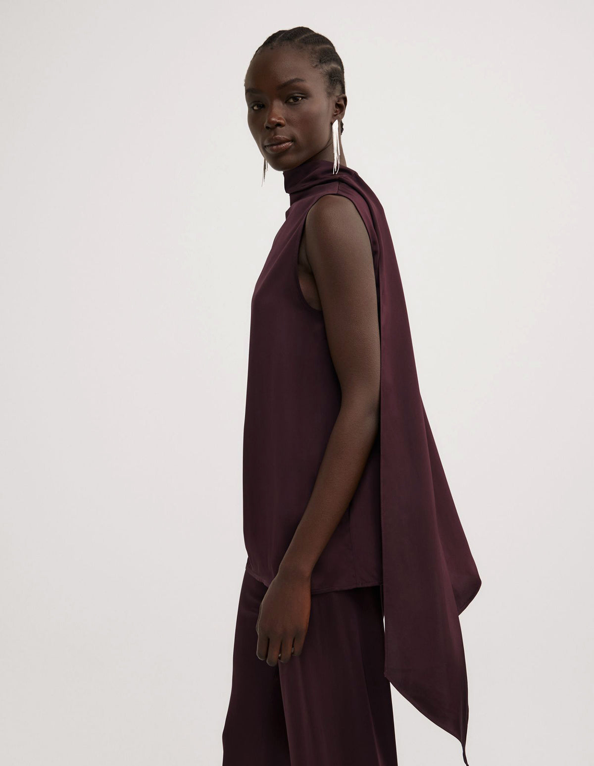 Asymmetric Scarf Top