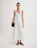 Scoop Neck Midi Dress