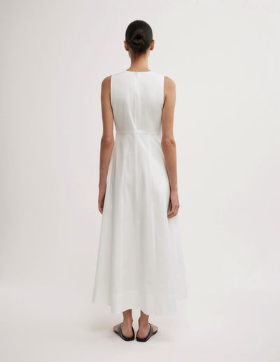 Scoop Neck Midi Dress