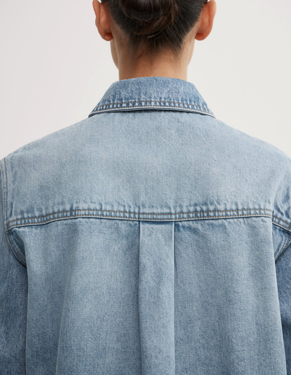 Short Sleeve Denim Snap Shirt