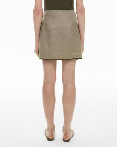 Wrap Tie Mini Skirt