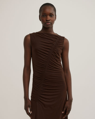 Asymmetric Gather Dress