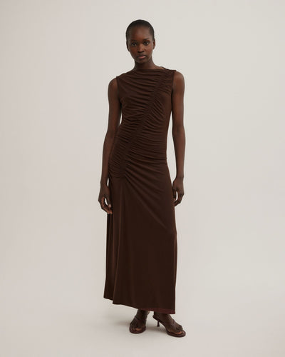 Asymmetric Gather Dress