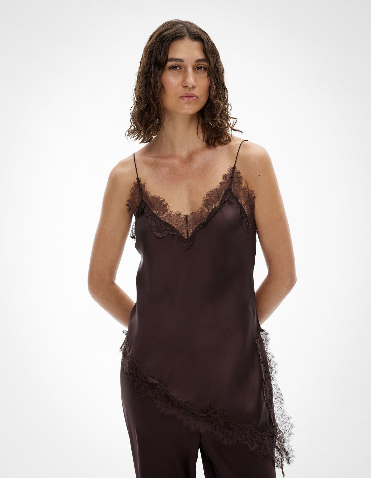Asymmetrical Lace Camisole