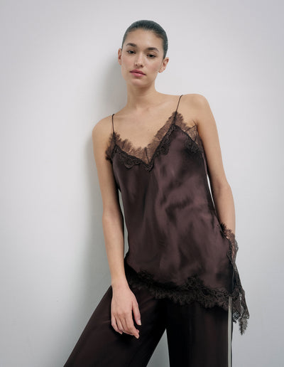 Asymmetrical Lace Camisole