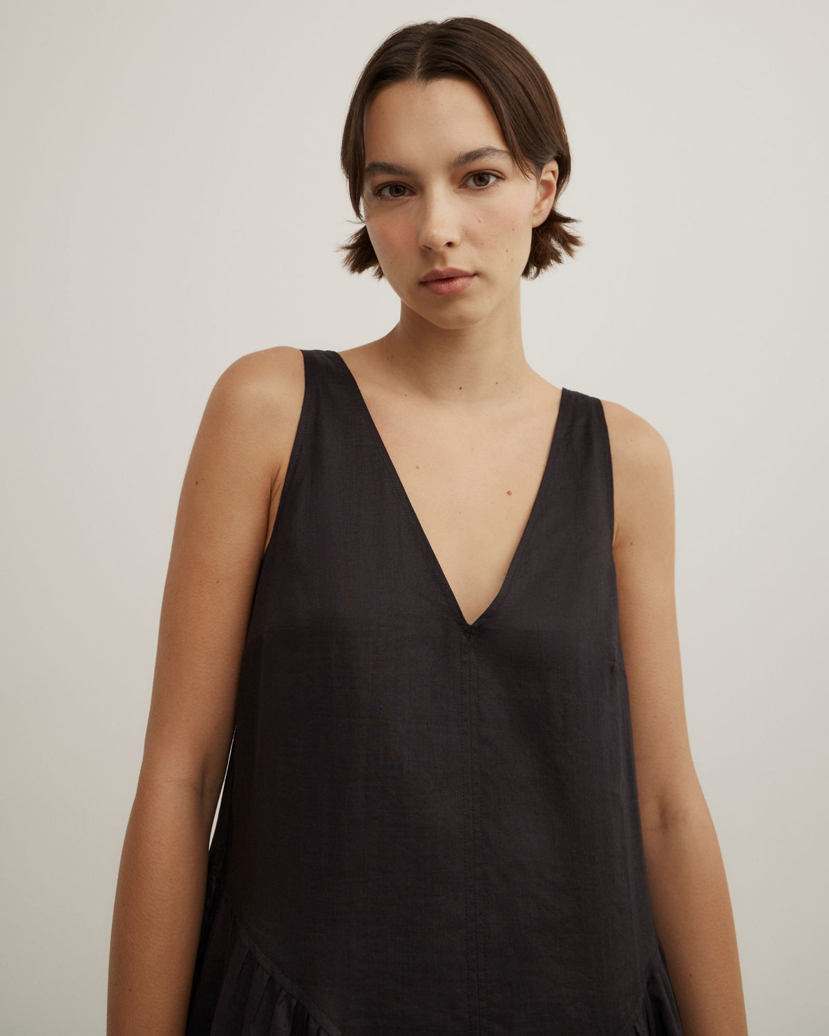 Maxi Panel Gather Dress