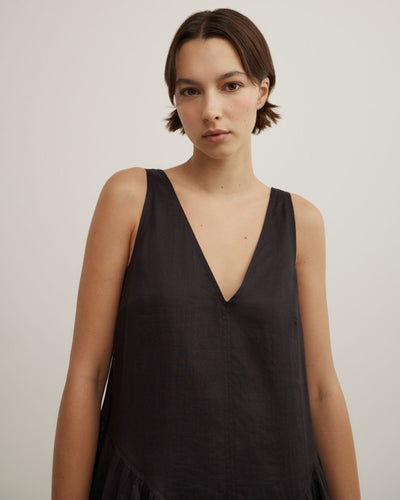 Maxi Panel Gather Dress