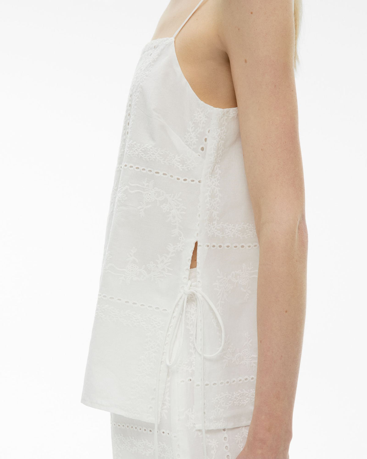 Embroidered Tie Camisole